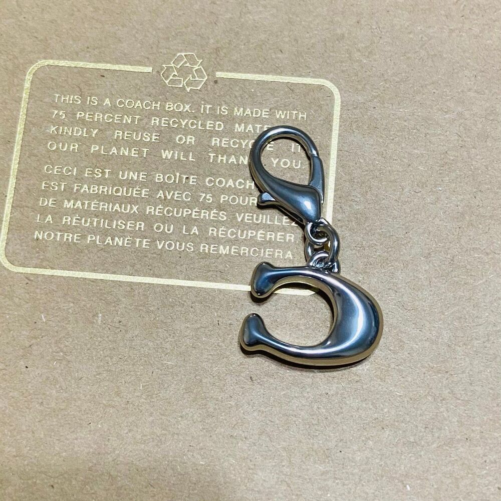 Coach Silver C Charm - Picture 4 of 5